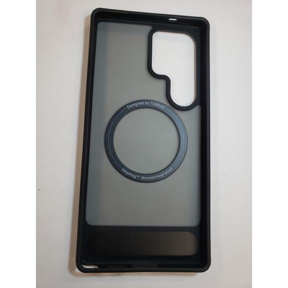 Torras Stand Case For Samsung Galaxy S25 Ultra w kickstand Matte Frost Black - Picture 4 of 11